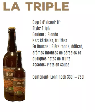 Bière Triple la fabriq'